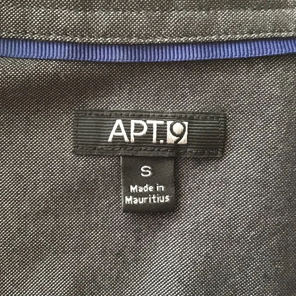APT 9 Black Long Sleeve Shirt, NWOT